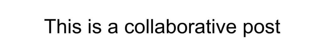 Text reads: "This is a collaborative post.