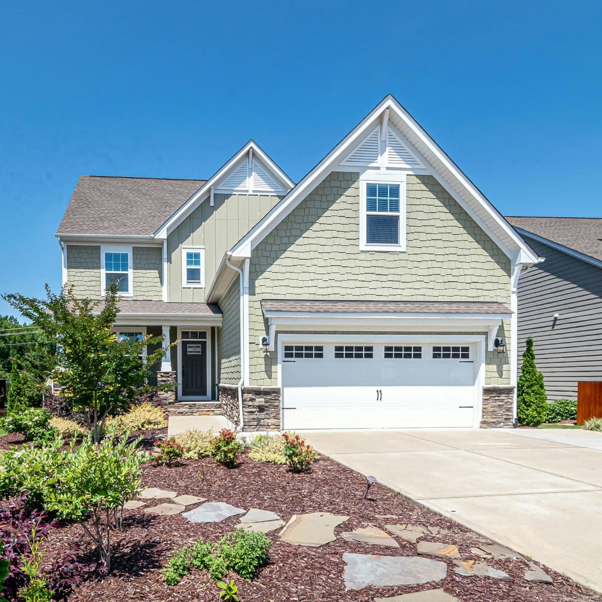 A house with a driveway and a driveway.